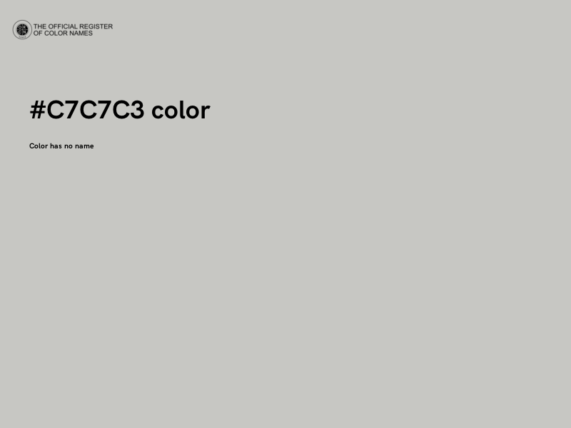 #C7C7C3 color image