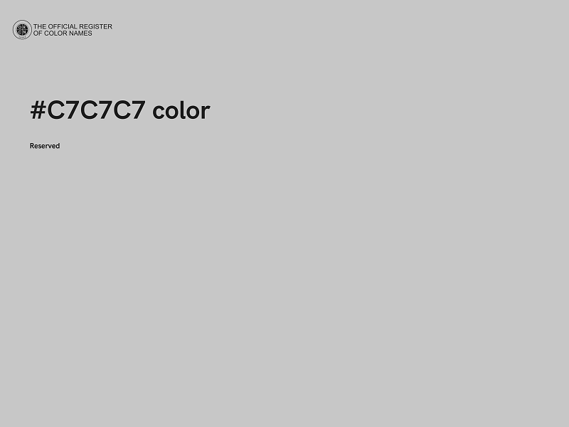 #C7C7C7 color image