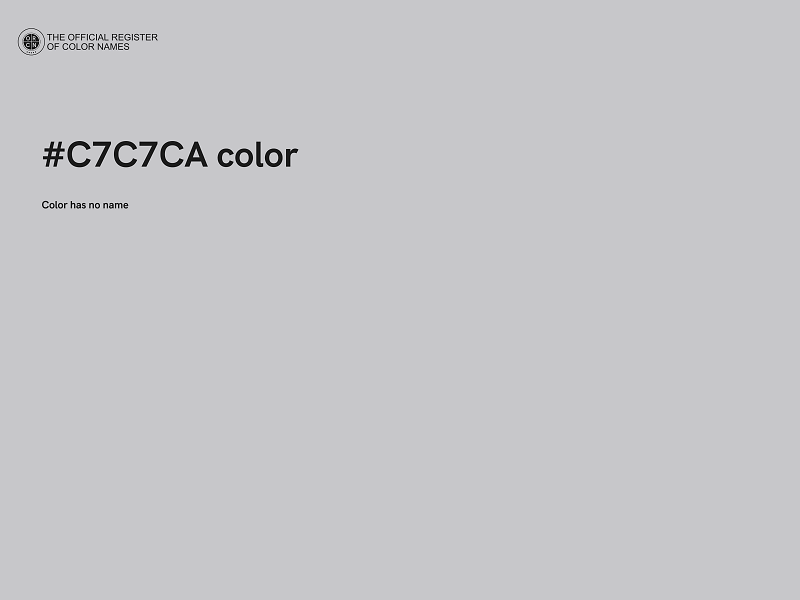 #C7C7CA color image