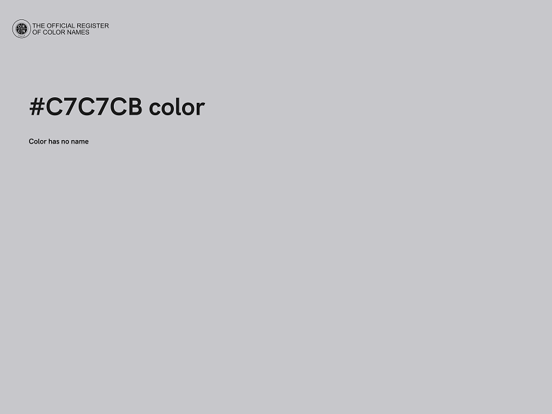 #C7C7CB color image