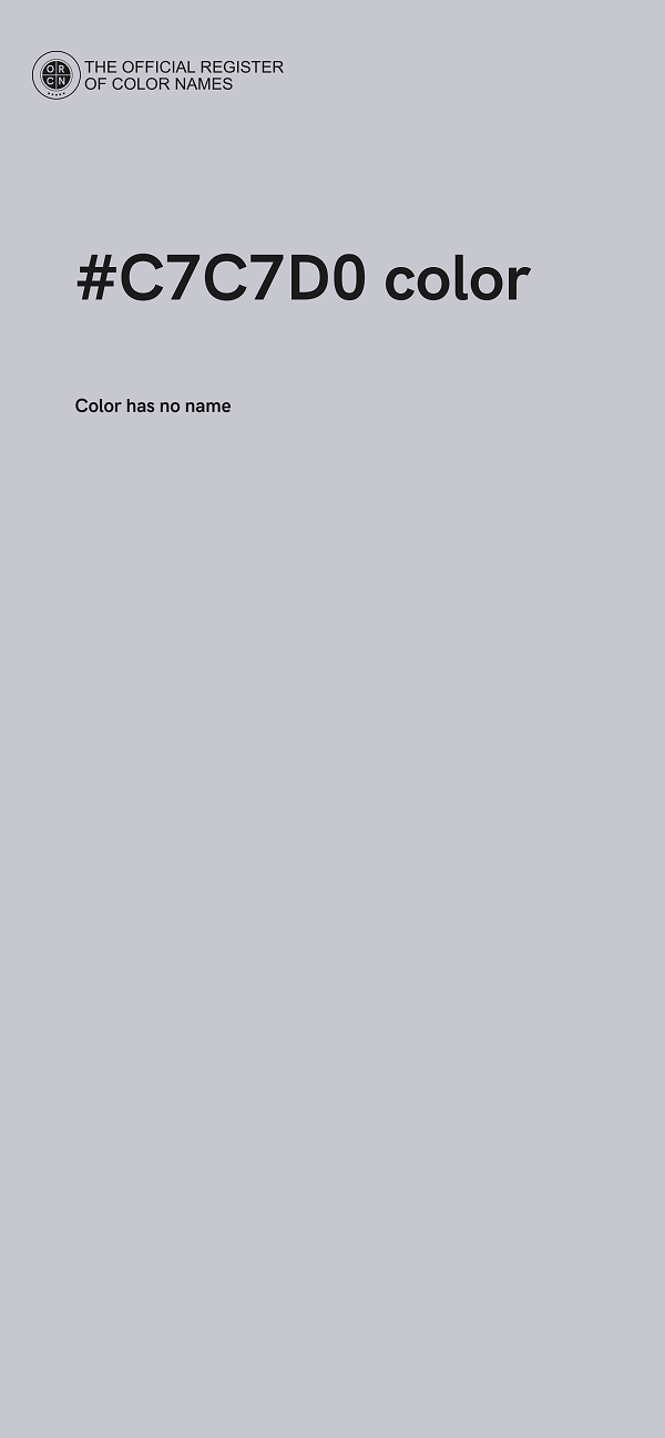 #C7C7D0 color image