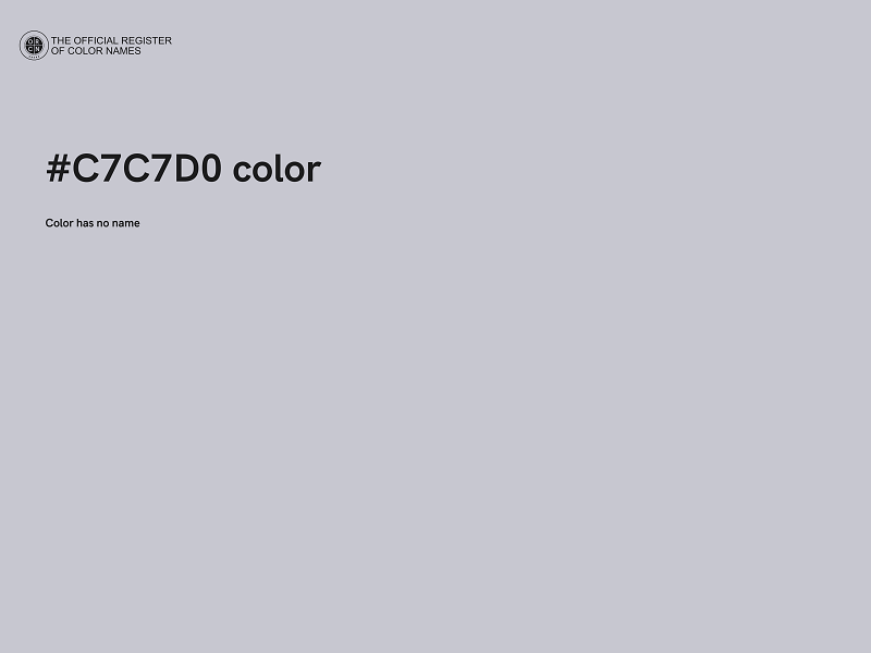 #C7C7D0 color image