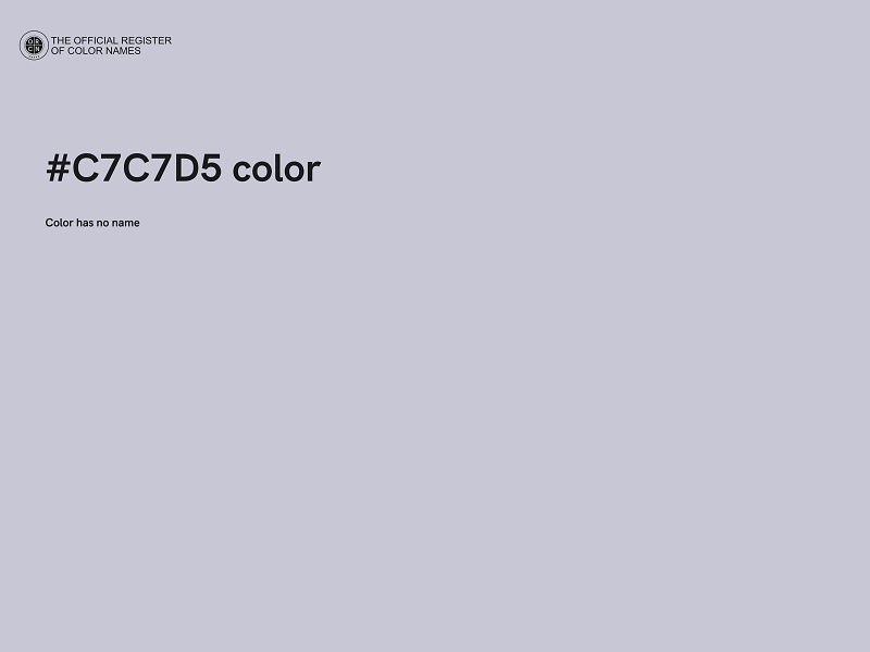 #C7C7D5 color image