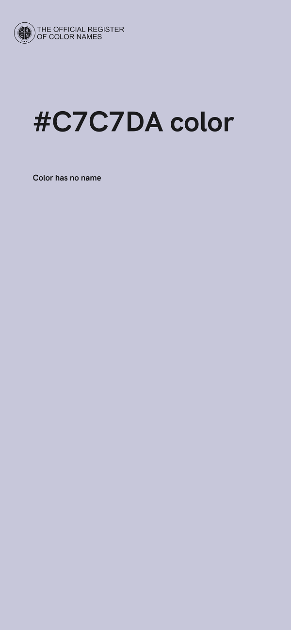 #C7C7DA color image