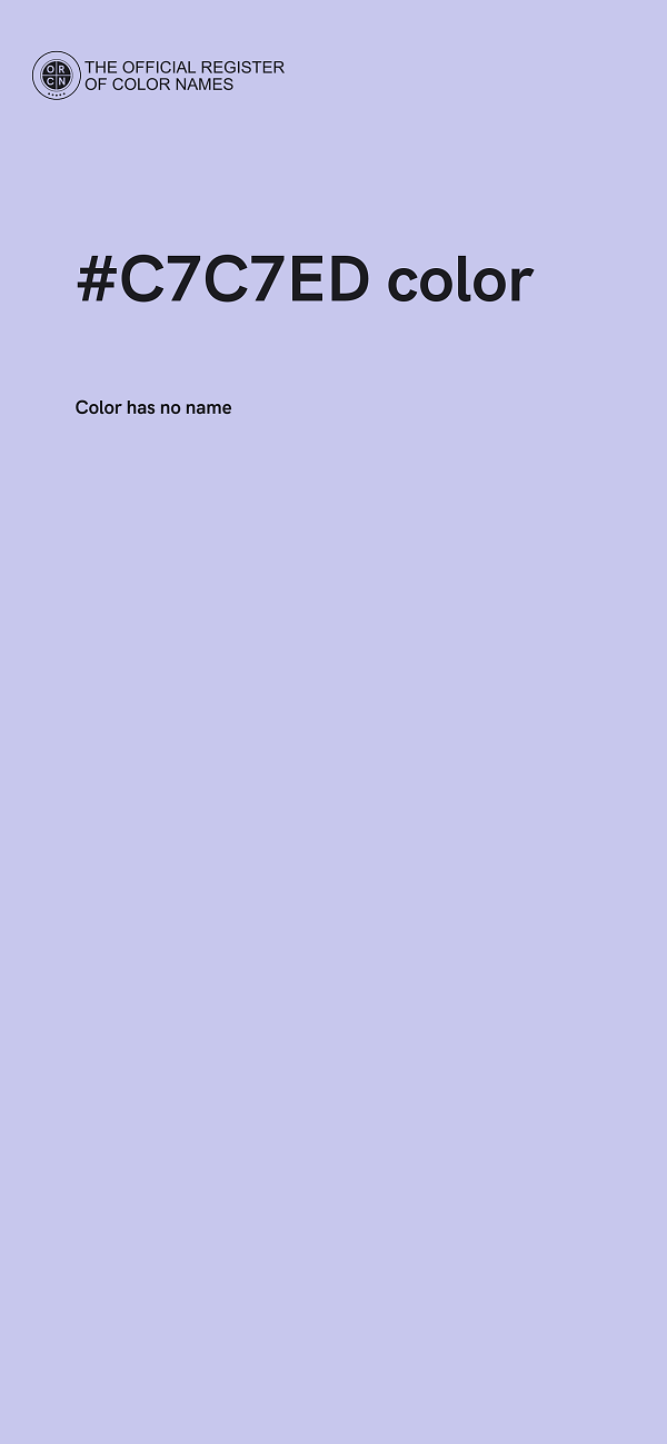 #C7C7ED color image