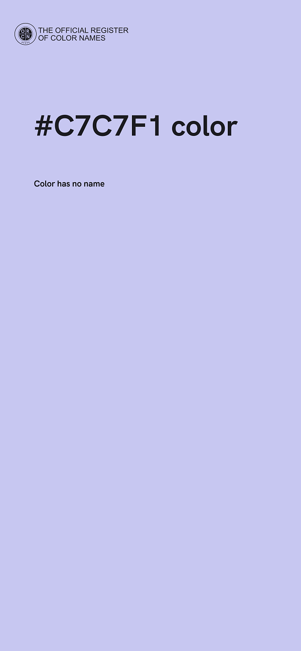 #C7C7F1 color image
