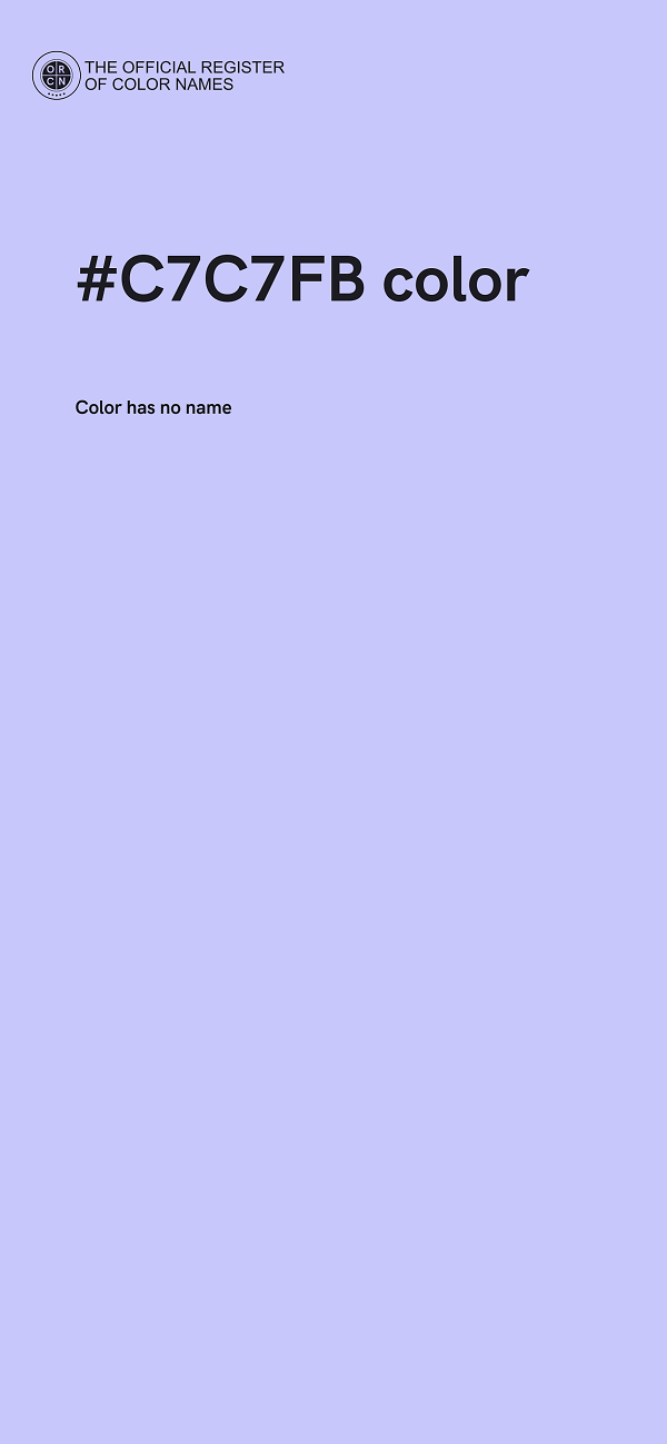#C7C7FB color image