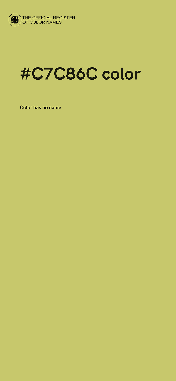 #C7C86C color image