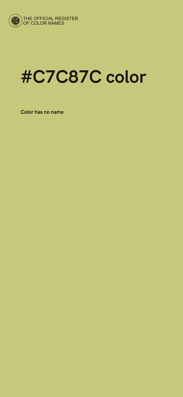 #C7C87C color image