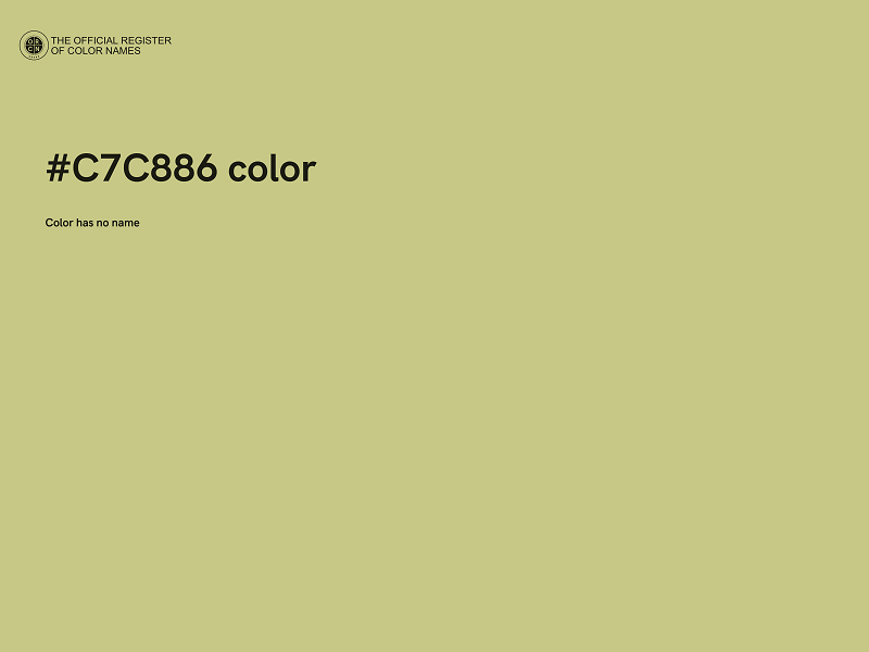 #C7C886 color image