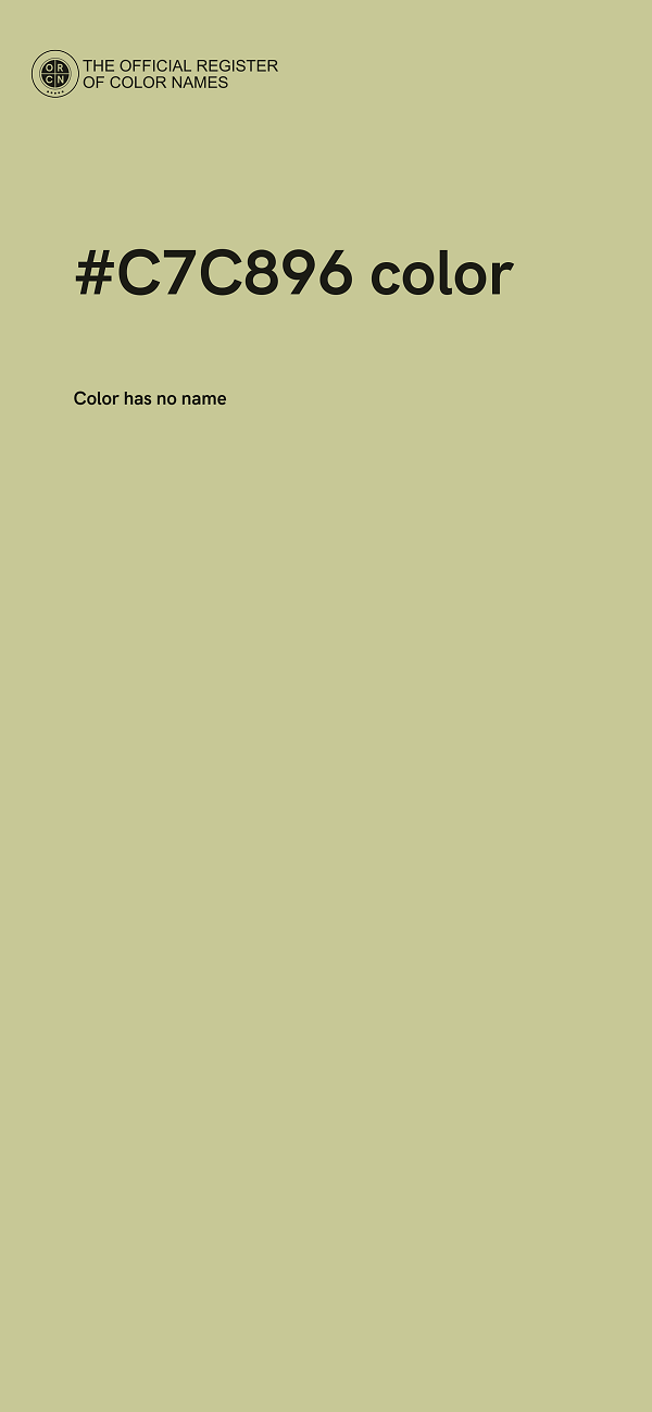 #C7C896 color image