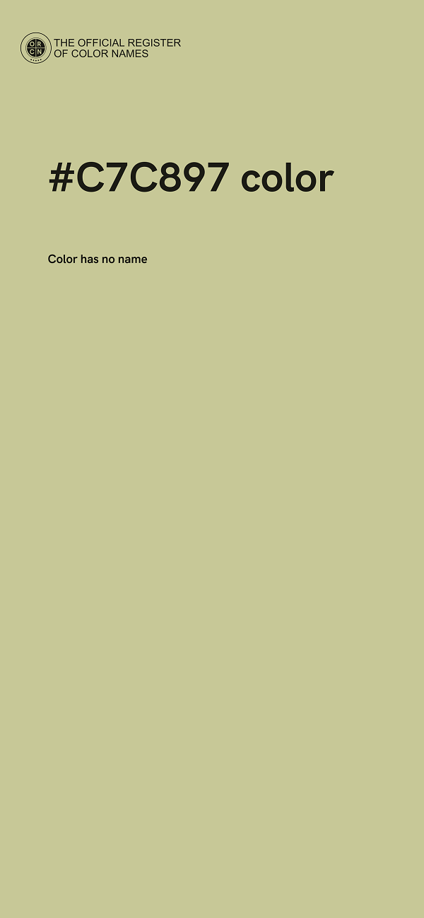 #C7C897 color image