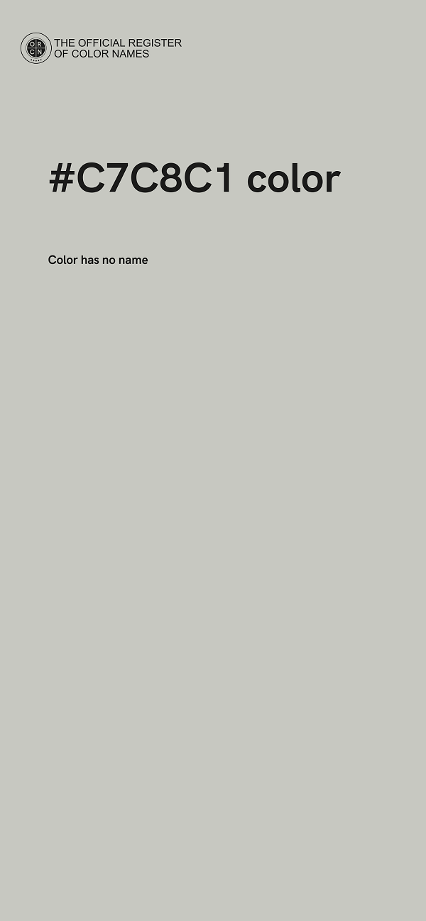 #C7C8C1 color image
