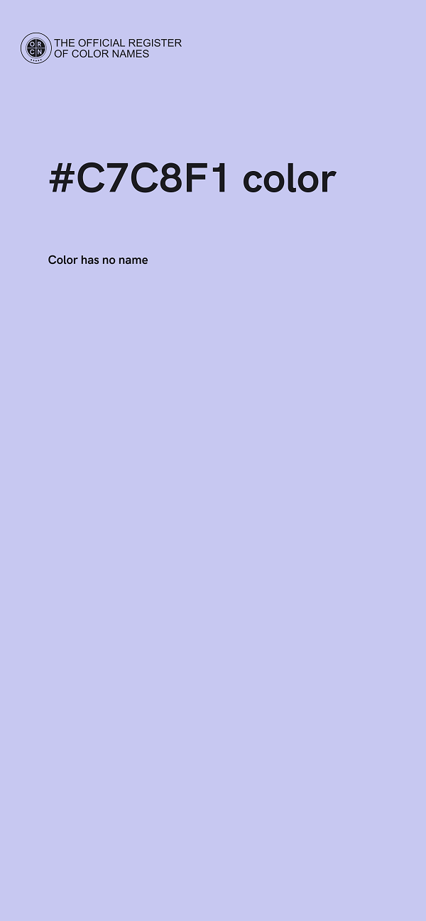 #C7C8F1 color image