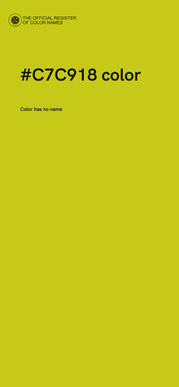 #C7C918 color image