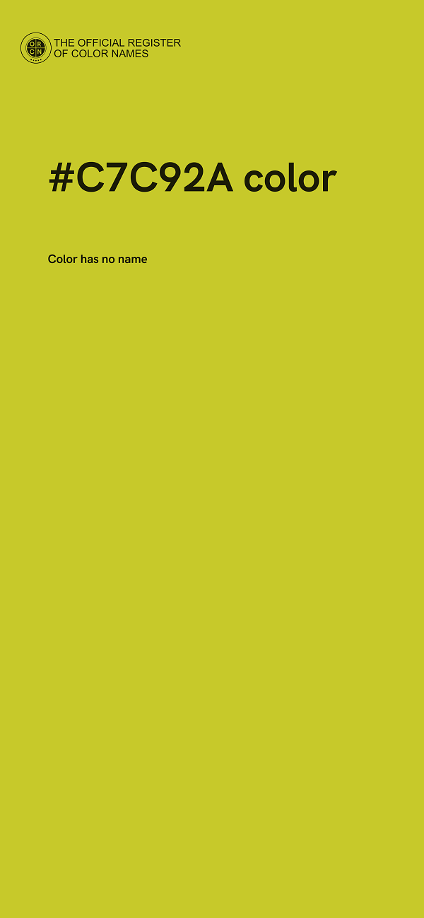 #C7C92A color image