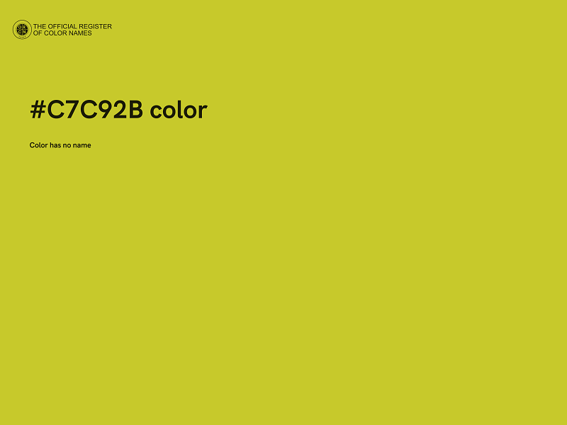 #C7C92B color image