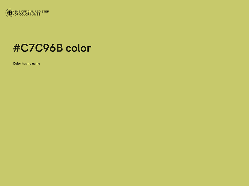 #C7C96B color image