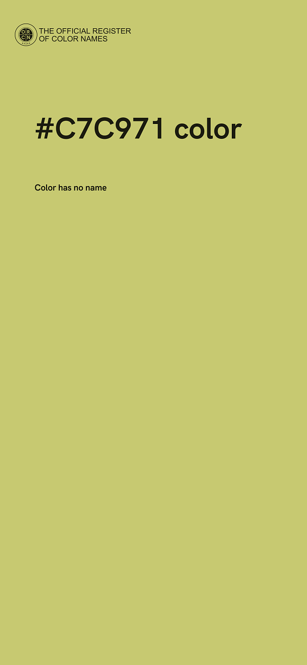 #C7C971 color image