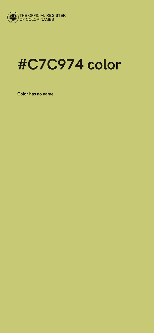 #C7C974 color image