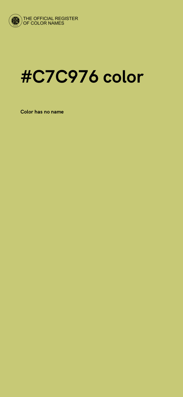 #C7C976 color image
