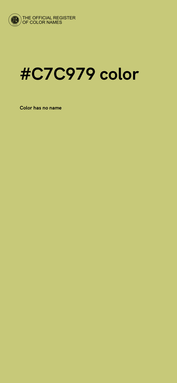 #C7C979 color image