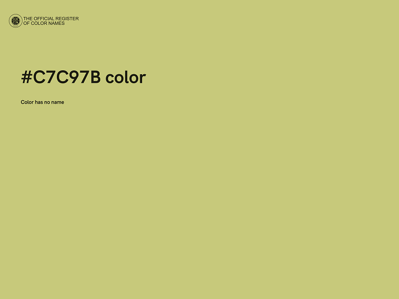 #C7C97B color image