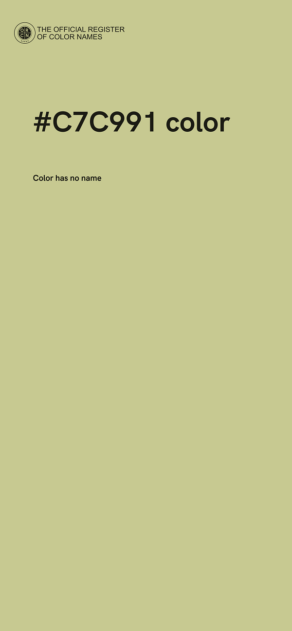 #C7C991 color image