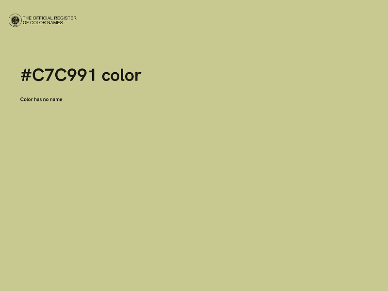 #C7C991 color image