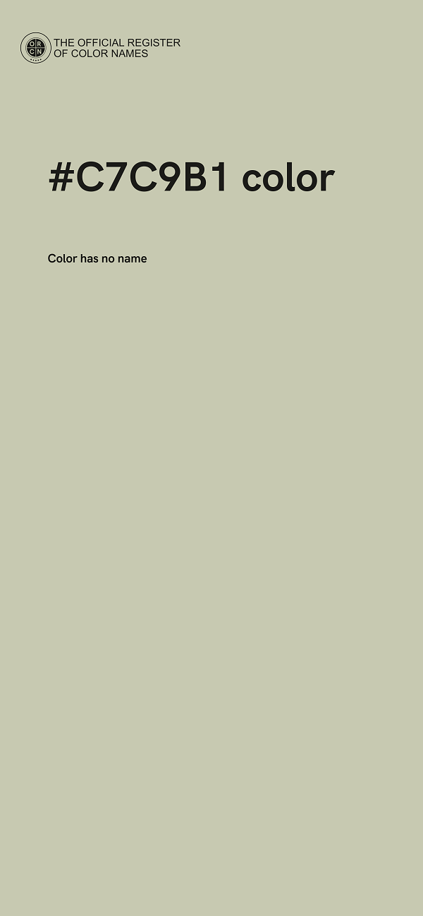 #C7C9B1 color image
