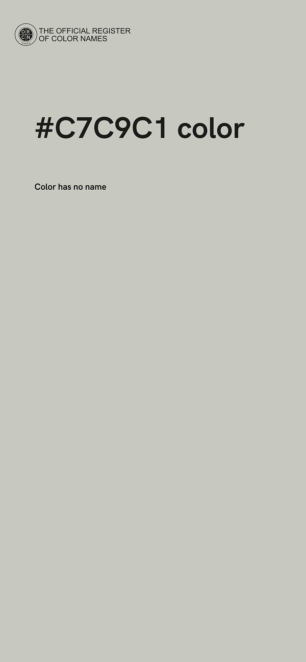 #C7C9C1 color image