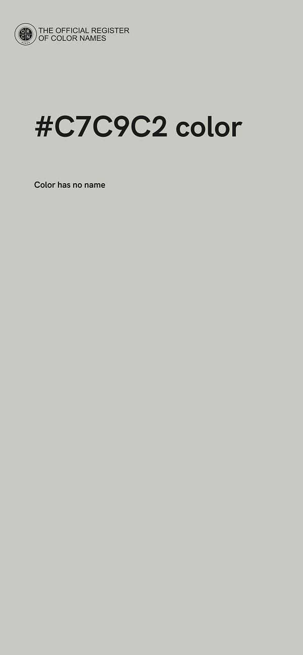 #C7C9C2 color image