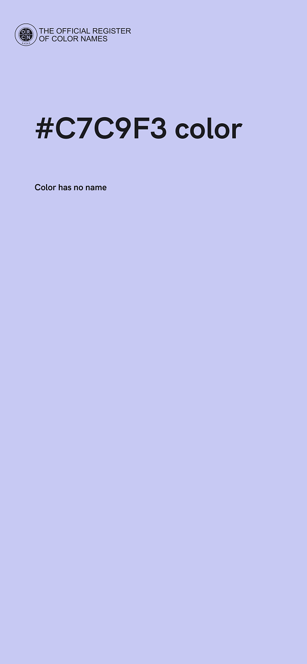 #C7C9F3 color image