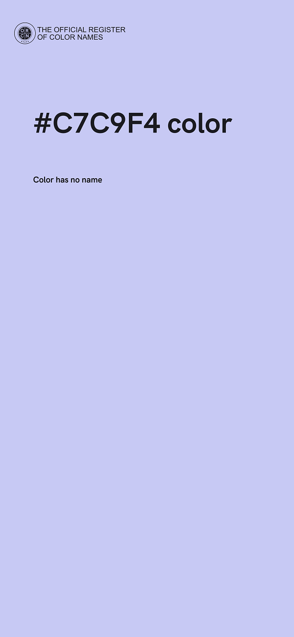 #C7C9F4 color image