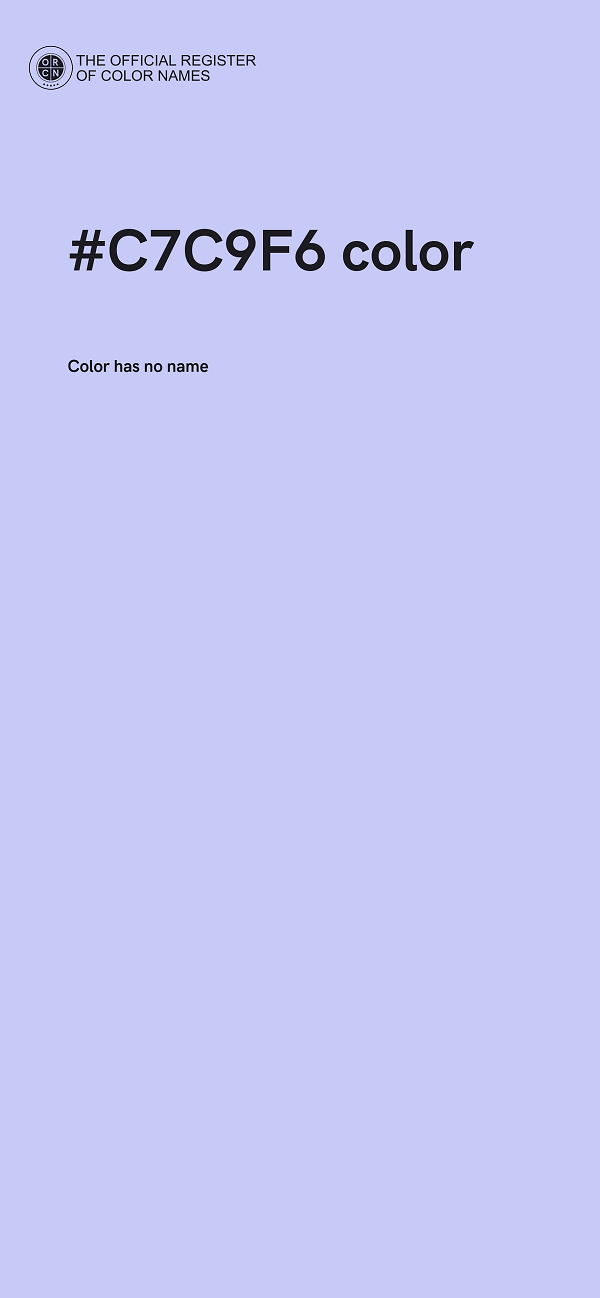 #C7C9F6 color image