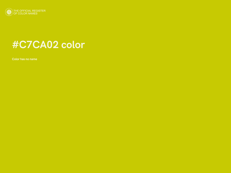 #C7CA02 color image