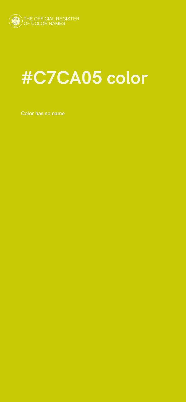 #C7CA05 color image