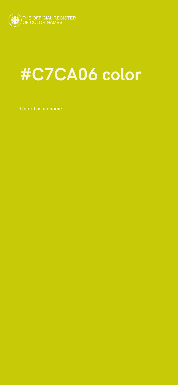 #C7CA06 color image