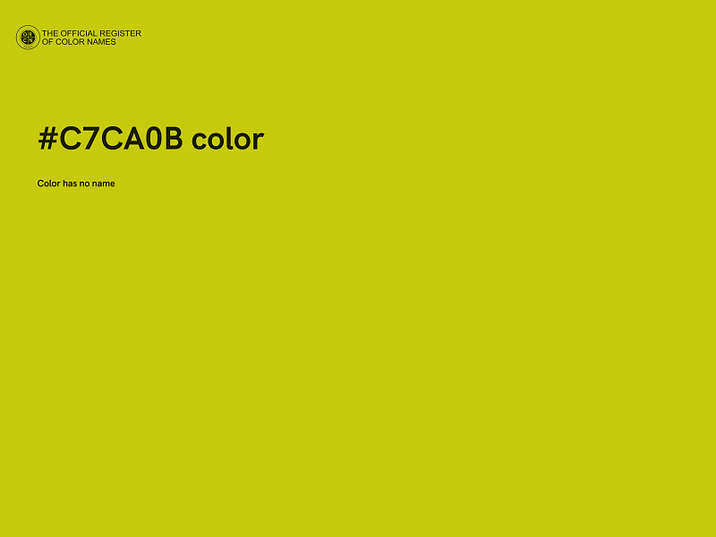 #C7CA0B color image