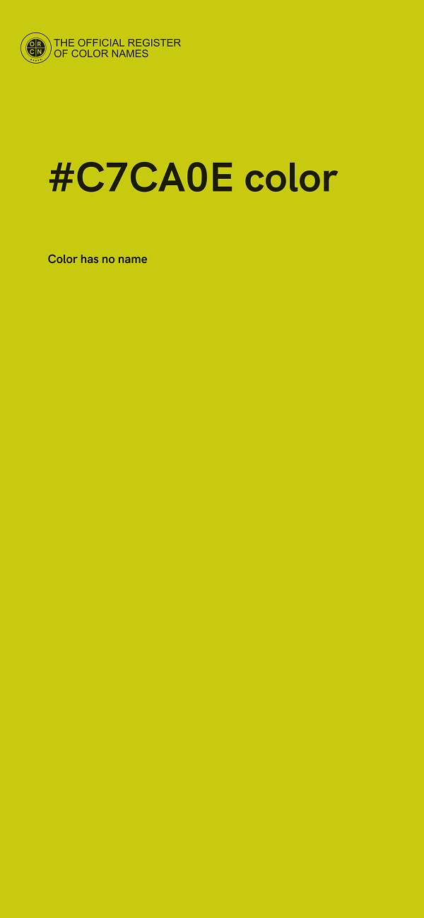 #C7CA0E color image