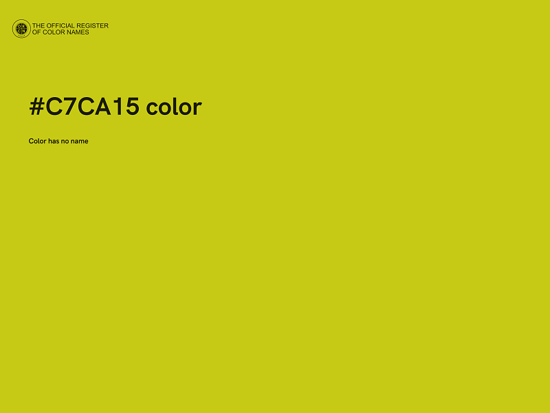 #C7CA15 color image