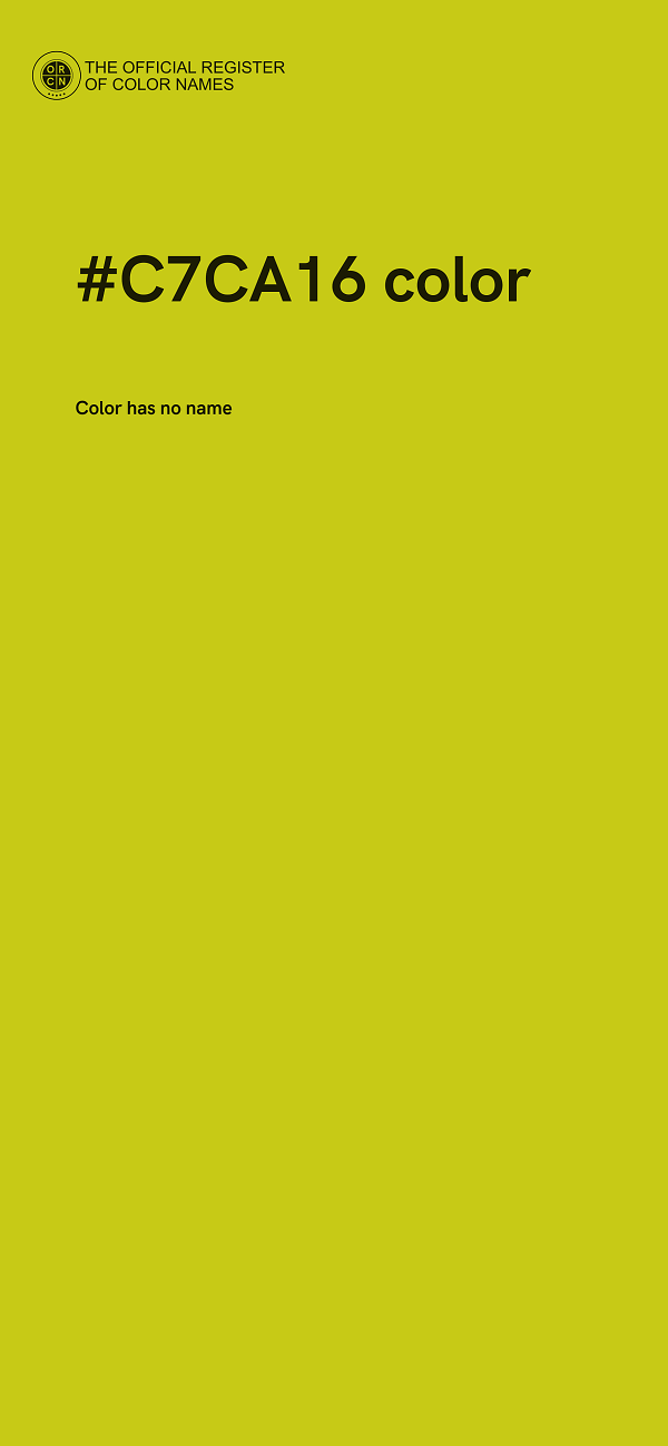 #C7CA16 color image
