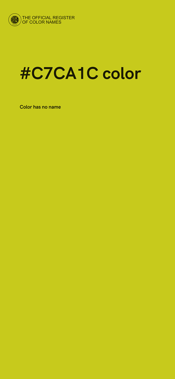 #C7CA1C color image