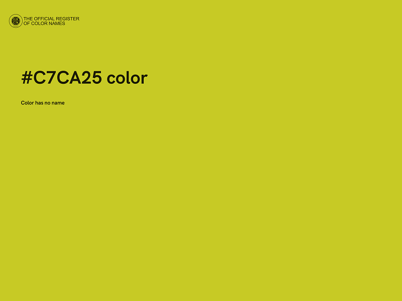 #C7CA25 color image