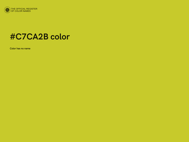 #C7CA2B color image