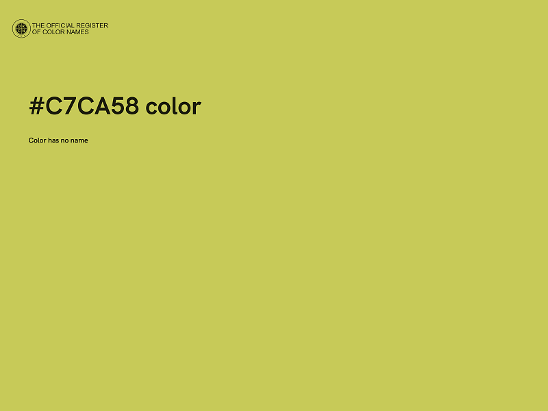 #C7CA58 color image
