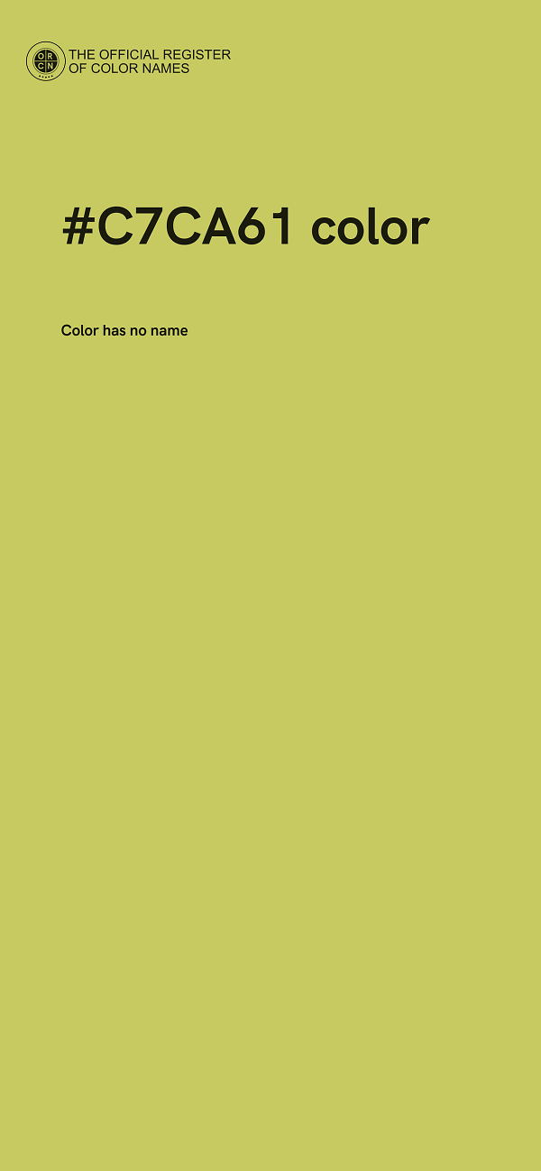 #C7CA61 color image