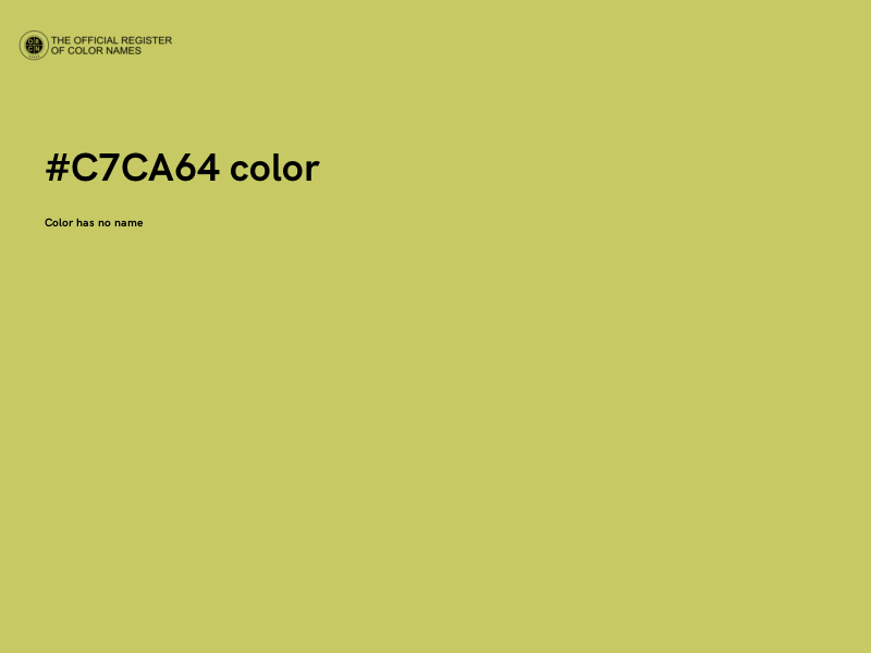 #C7CA64 color image