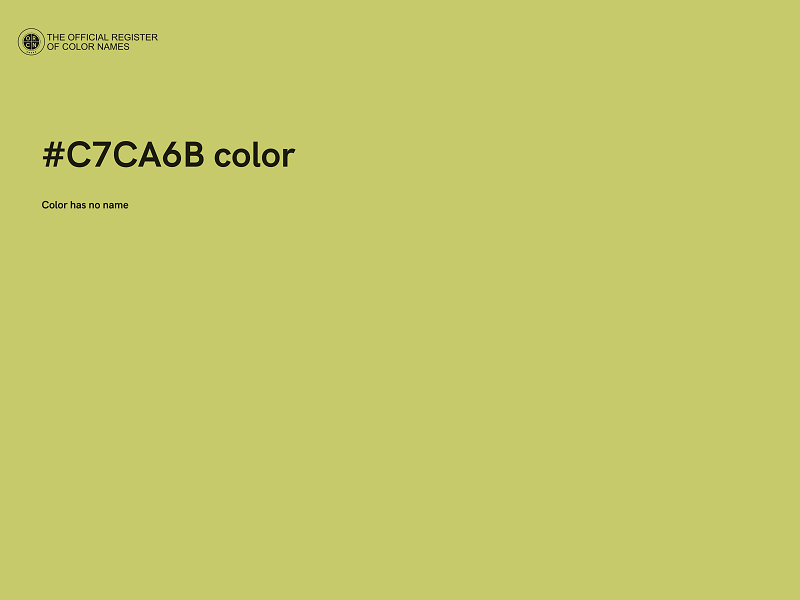 #C7CA6B color image