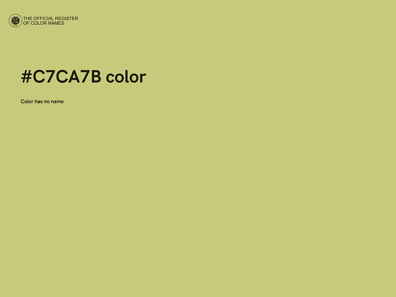 #C7CA7B color image